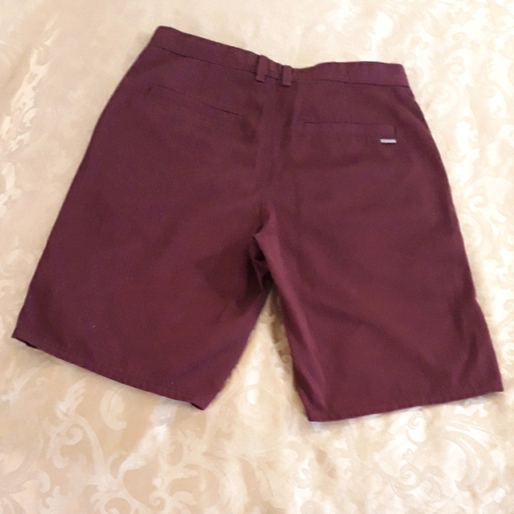 Zumiez FREEWORLD Chino Shorts Burgundy Red - Size 34 Men's Casual Shorts - Picture 4 of 6